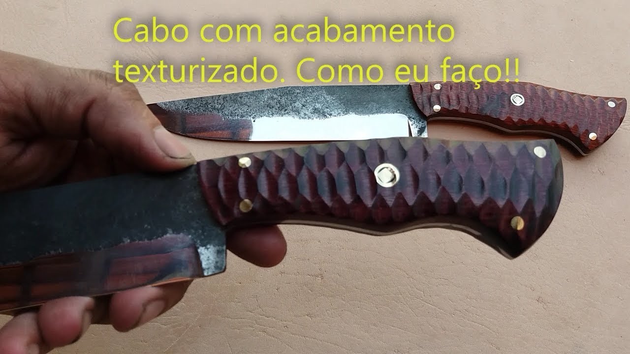 Cabo de faca texturizado