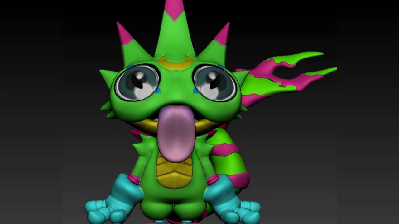 ✨ Gekkomon 3D – O Novo Protagonista de Digimon Beat Breaker! 🎮🐸