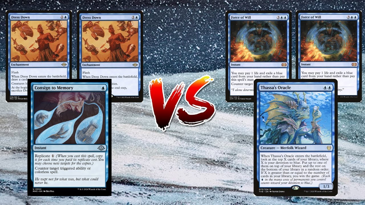 MTG Legacy Stoneblade Vs Doomsday (Consign To Memory Vs Thassa's Oracle)