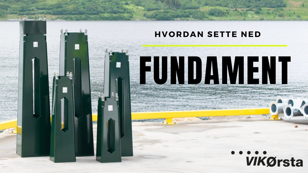 Hvordan sette ned stålfundament fra Vik Ørsta - monteringsanvisning