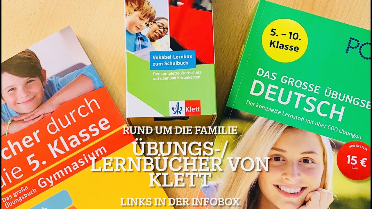 Übungsbücher von Klett für erfolgreiches und selbstständiges Lernen zuhause ( mit Vokabeltrainer )