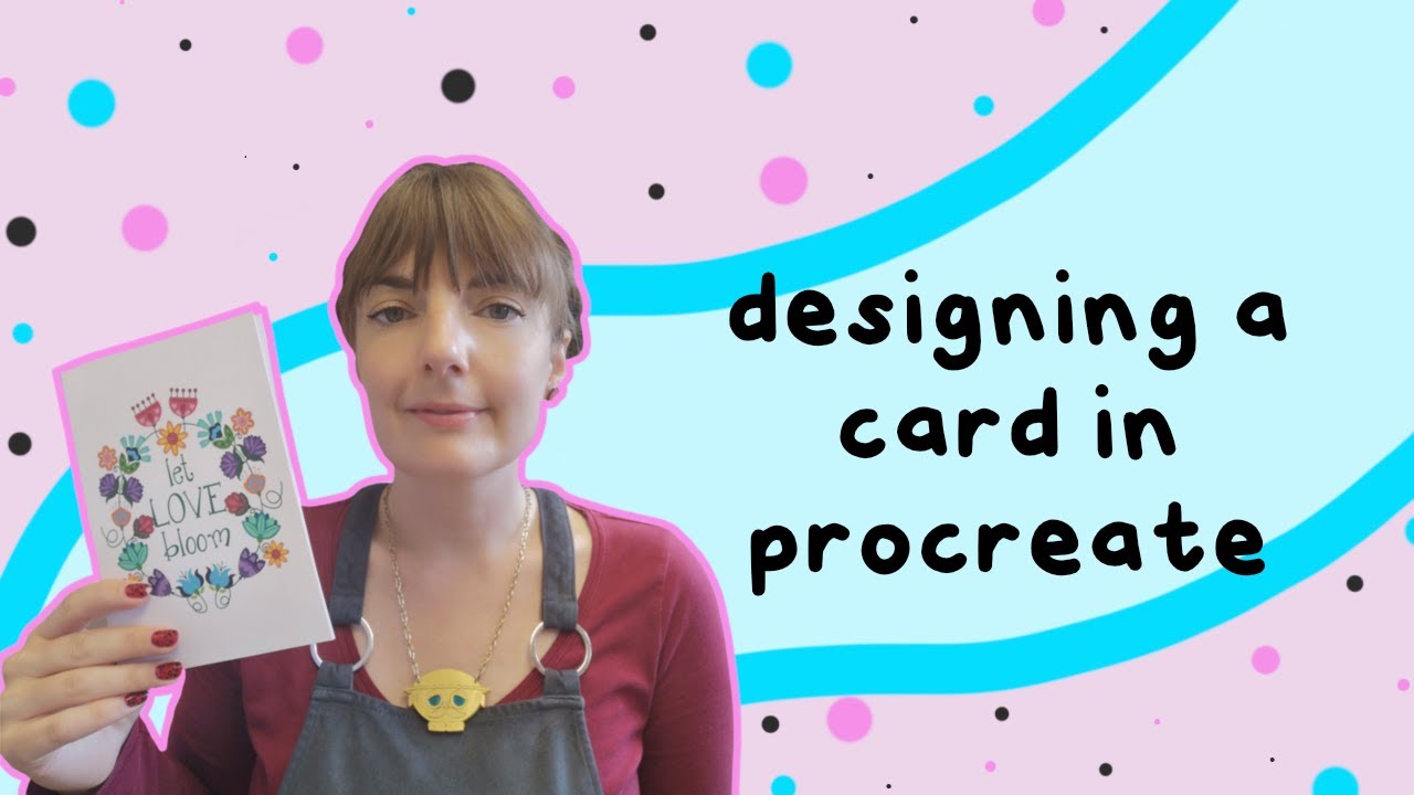 design a card with me using procreate and affinity designer
