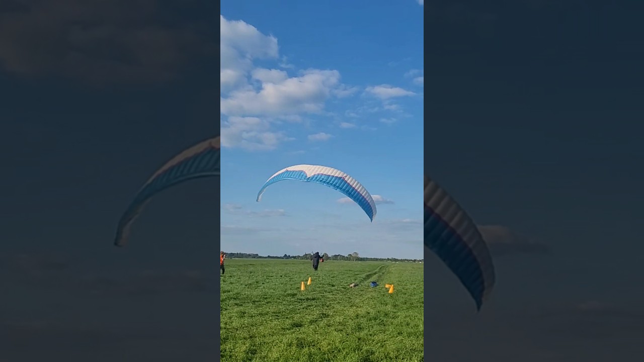 Paragliding launch in the Netherlands #paragliding