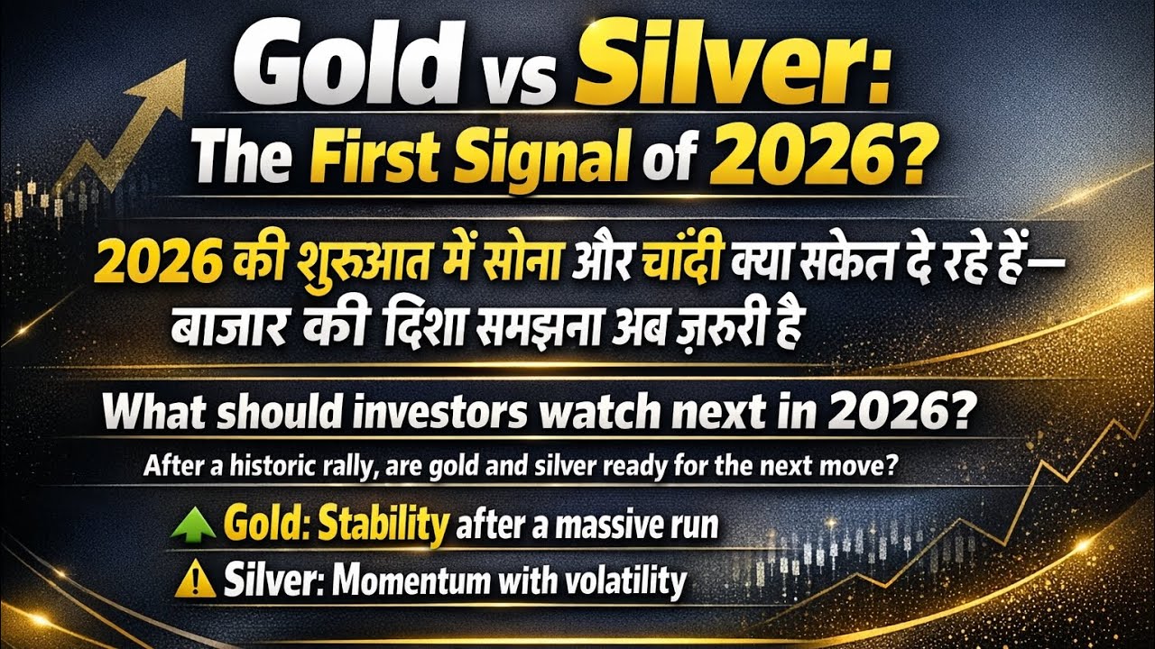 Gold शांत, Silver aggressive! 2026 का असली signal क्या? MCX levels, global factors & smart strategy