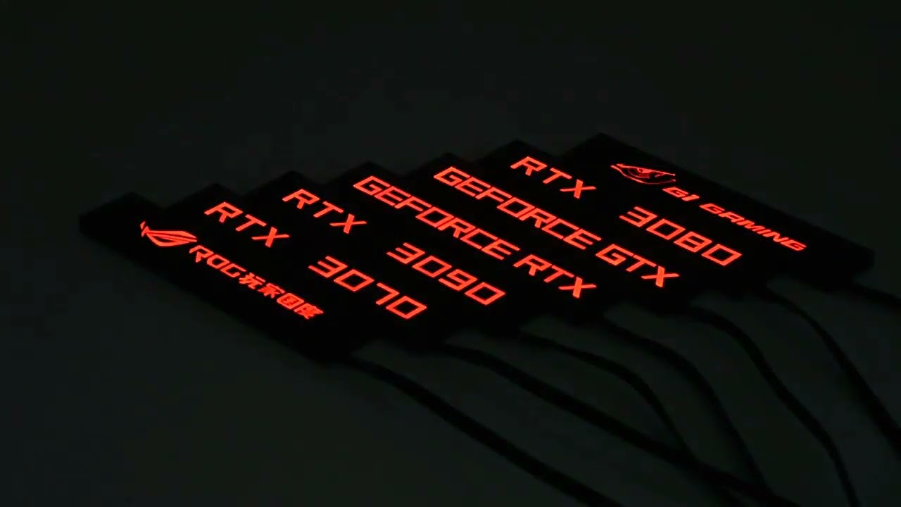 ARGB GPU Side Panel RTX3090 3080 3070 3060 GTX ROG Light Board Backplate for PC Cabinet Decoration