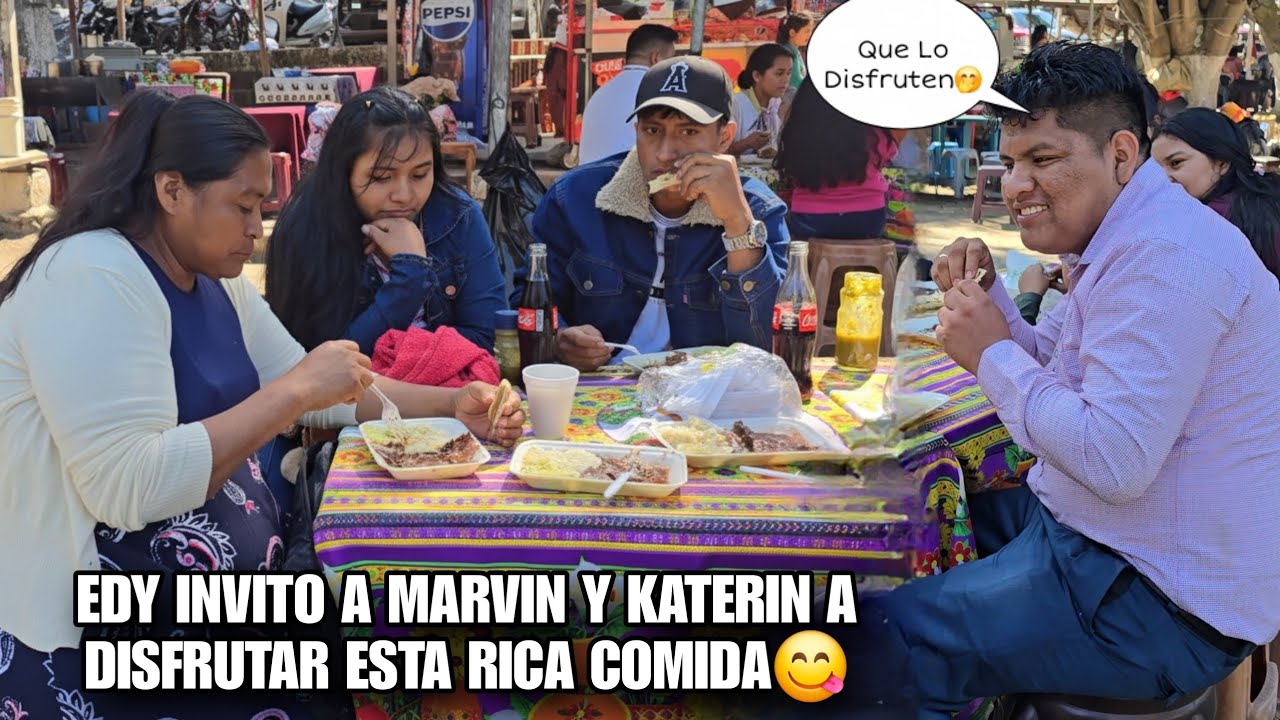 Santo Dios EDY Invito a Comer a MARVIN y KATERIN a Este Deliciosa Comida😋Asi lo Disfrutan Ellos🤤