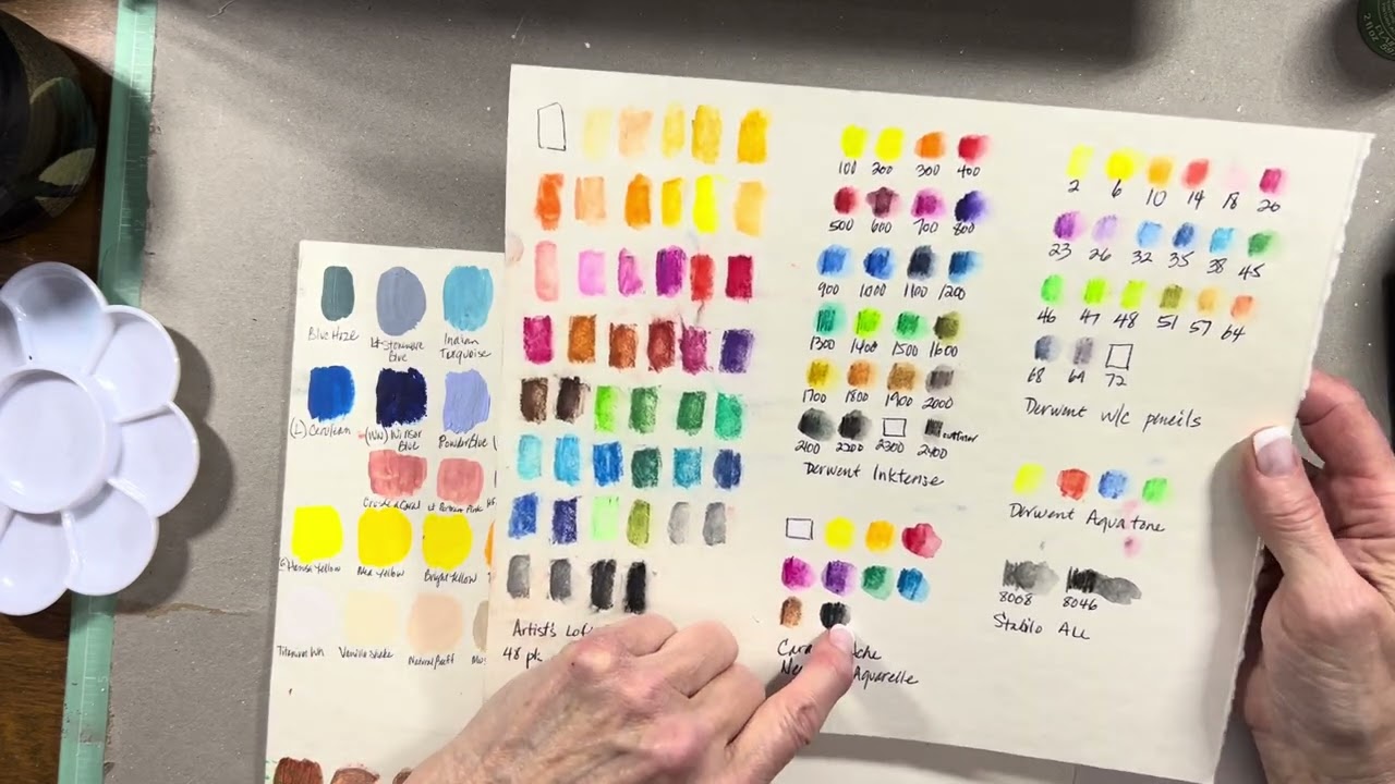 A Wedding Promise Starts with Paint Swatches #swatches #placecards #mixedmedia #paintmixing