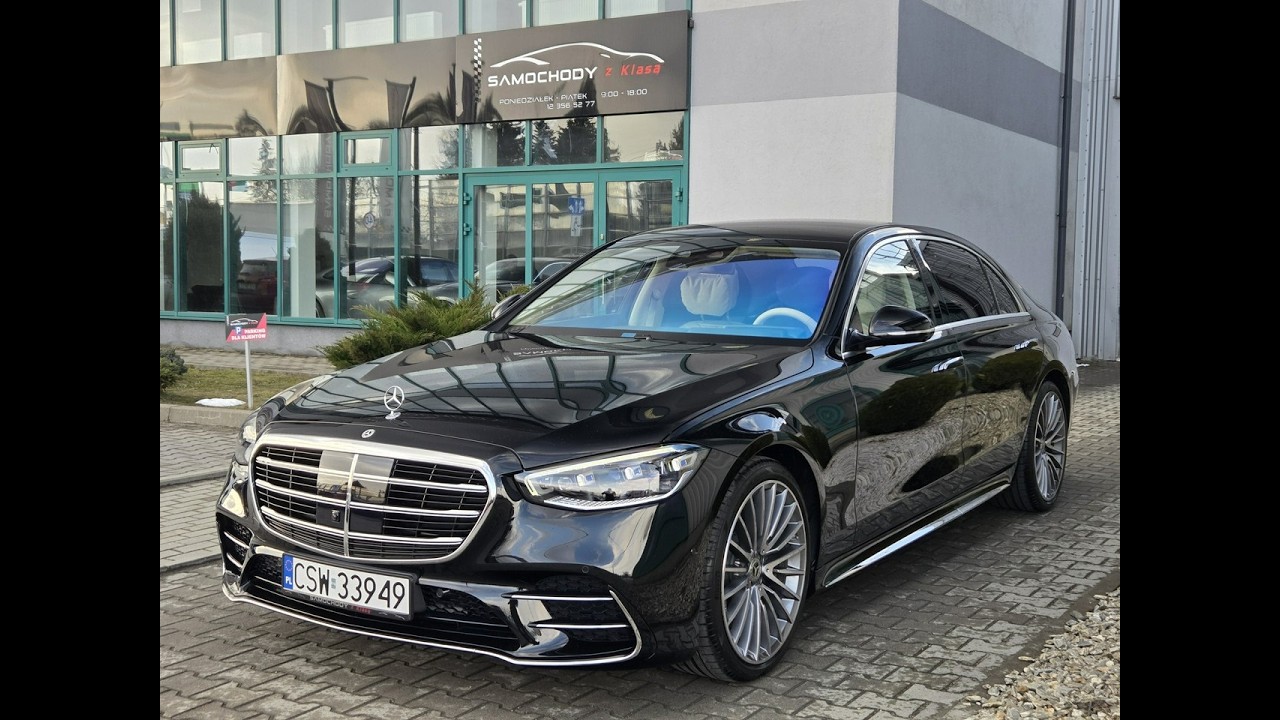 Wideoprezentacja - Mercedes-Benz S450d 4Matic Long 367 KM, W223. Przebieg 2400 km!