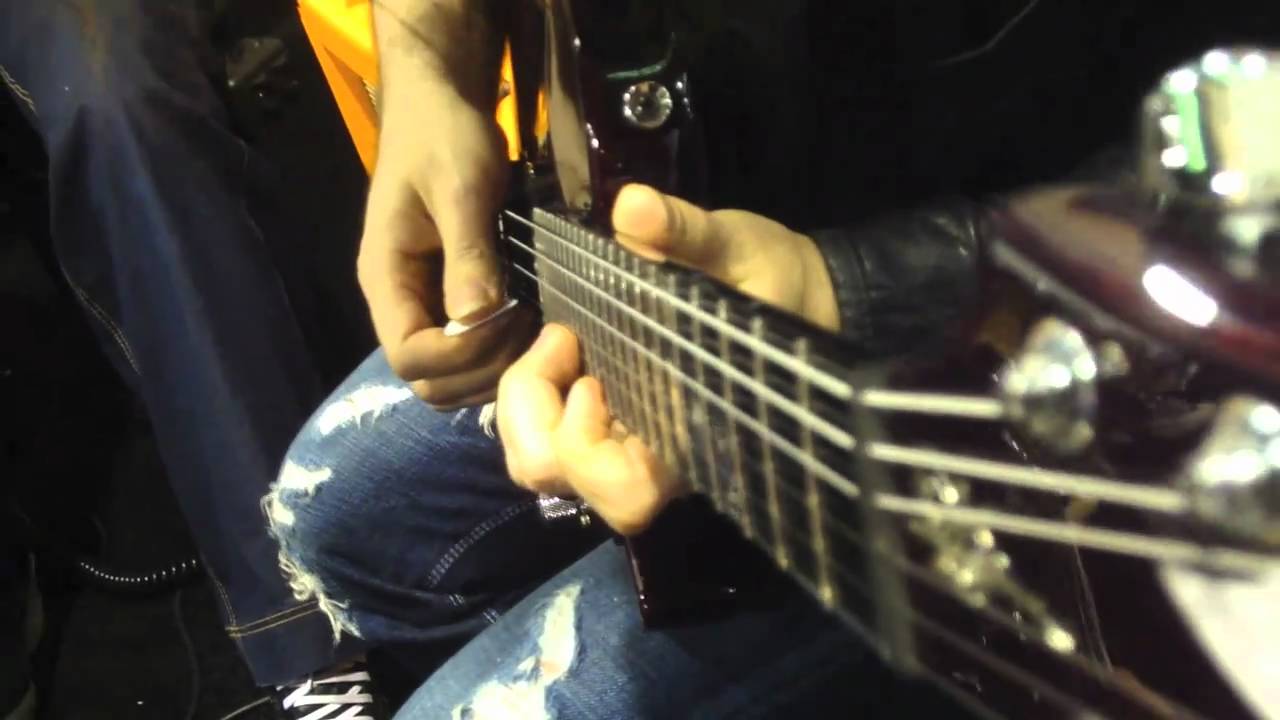 Guthrie Govan & Ron Thal (Bumblefoot) jamming at NAMM 2011 with Crystal Fawn & Fofi Lancha