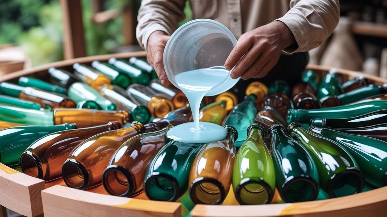 Don’t Throw Away Old Glass Bottles – Turn Them Into Epoxy Masterpieces That Impress Everyone