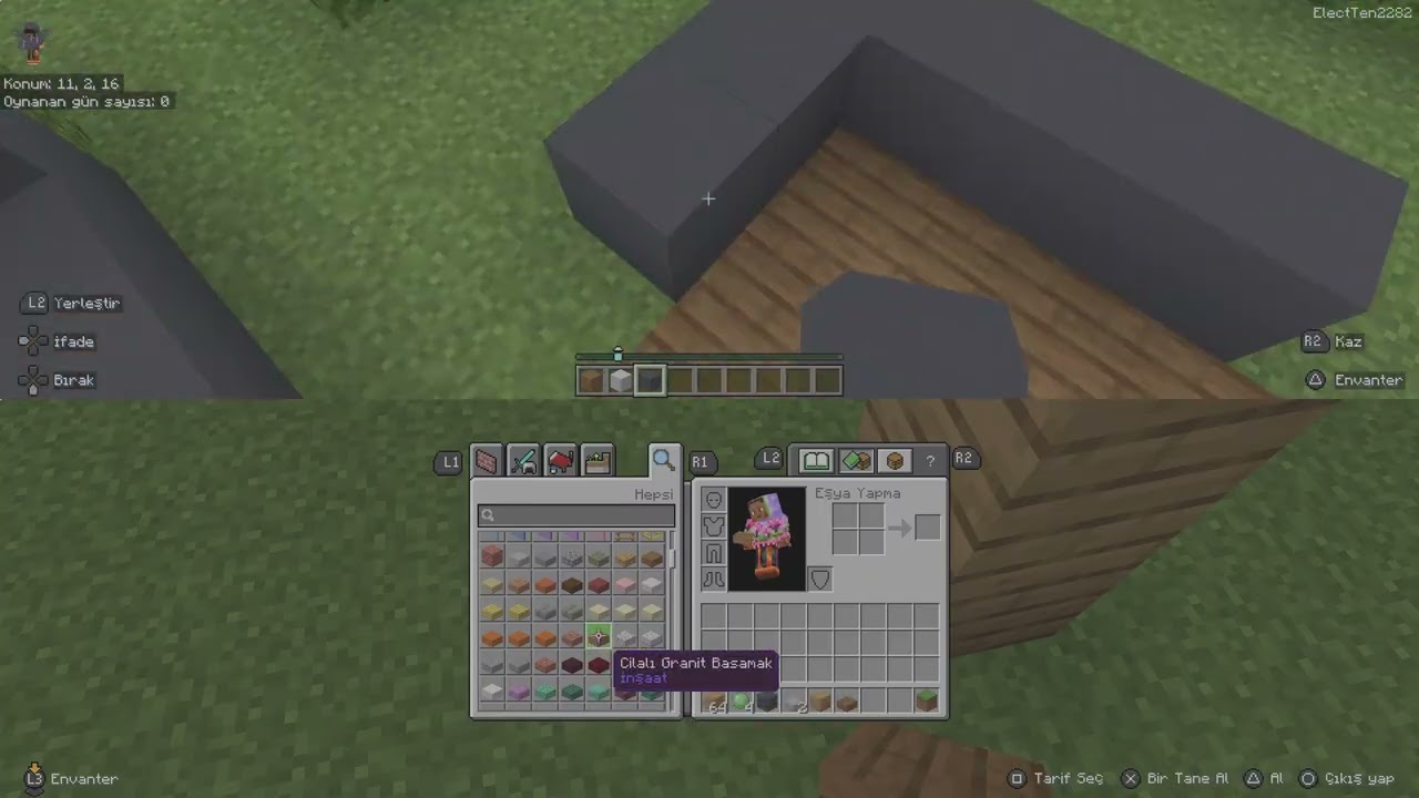 Babamla Minecraftta şehir yapıyoruz bölüm 1