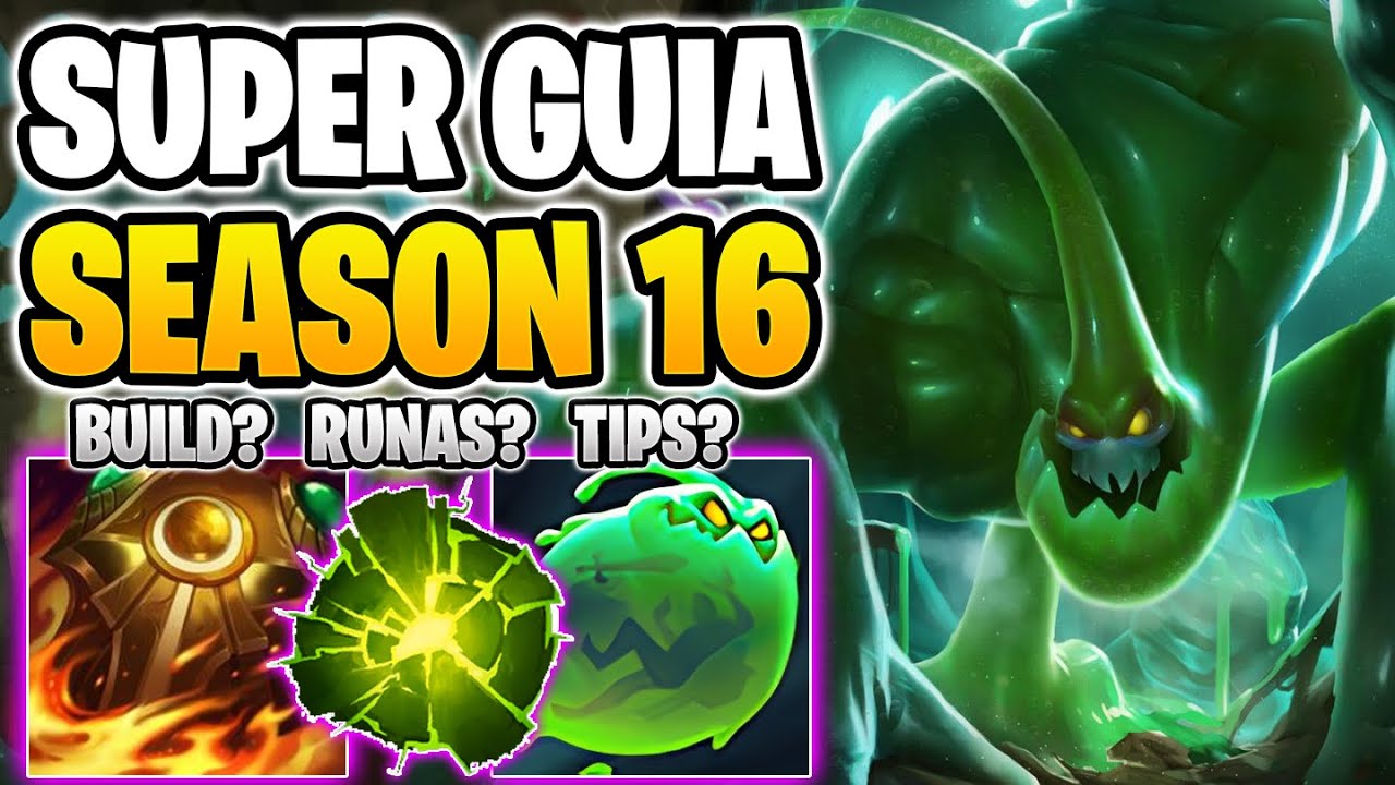 GUIA DE ZAC SEASON 16 | COMO JUGAR ZAC JUNGLA FACIL Y SENCILLO | BUILD, RUNAS, CONSEJS Y MAS!