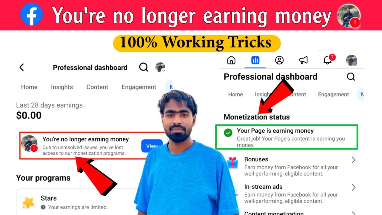 You are no longer earning money | Facebook restricted monetization | Facebook monetization suspended