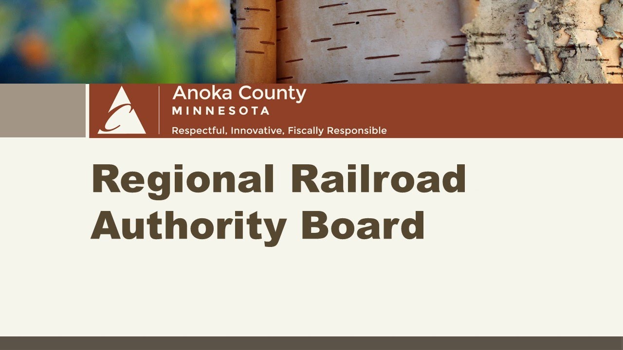Anoka County Regional Rail Authority Board Organizational Meeting, December 2nd, 2025