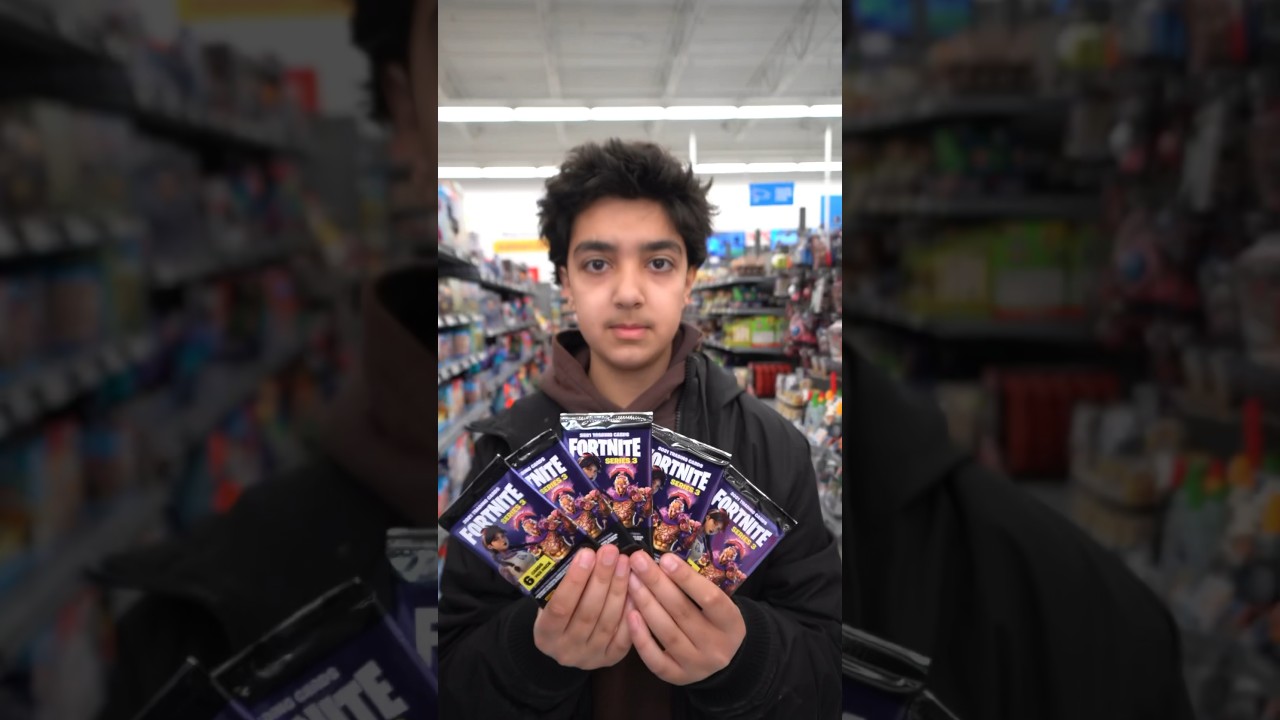 THIS KID BOUGHT ALL THE FORTNITE CARDS!