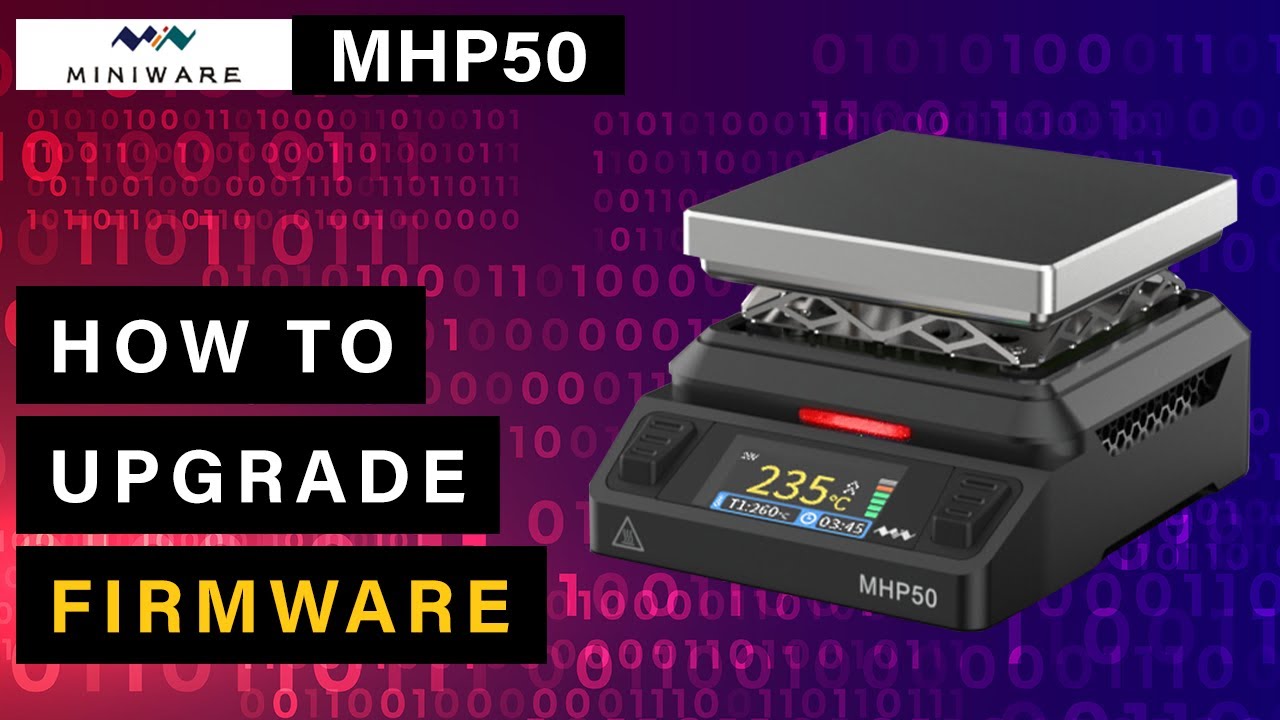 Miniware MHP50 Mini Hot Plate⭐ Samouczek aktualizacji oprogramowania układowego