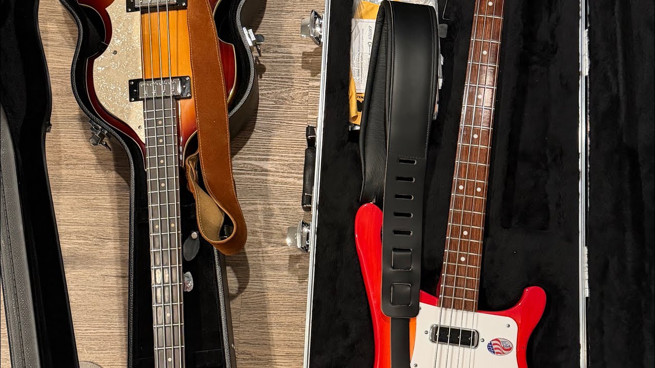 Hofner  vs Rickenbacker Paperback Writer Which one sounds better?#hofner #rickenbacker @TheBeatles 
