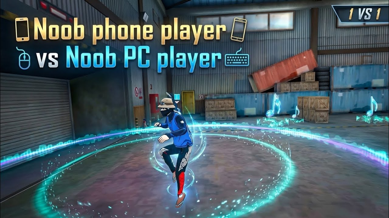 Noob phone player vs Noob PC player 😭 #freefire #freefirebd 