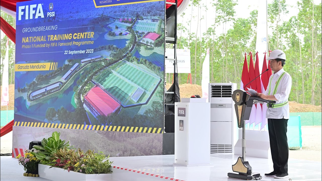 LIVE: Presiden Jokowi Groundbreaking National Training Center, IKN, 22 September 2023