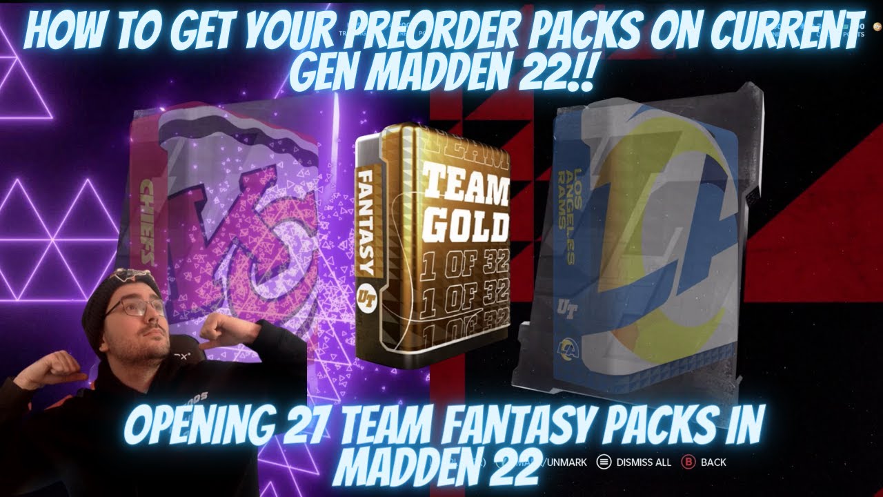 HOW TO GET PREORDER PACKS ON CURRENT GEN MADDEN 22!! I OPENED ALL THE PREORDER PACKS AND GOT FIRE!!