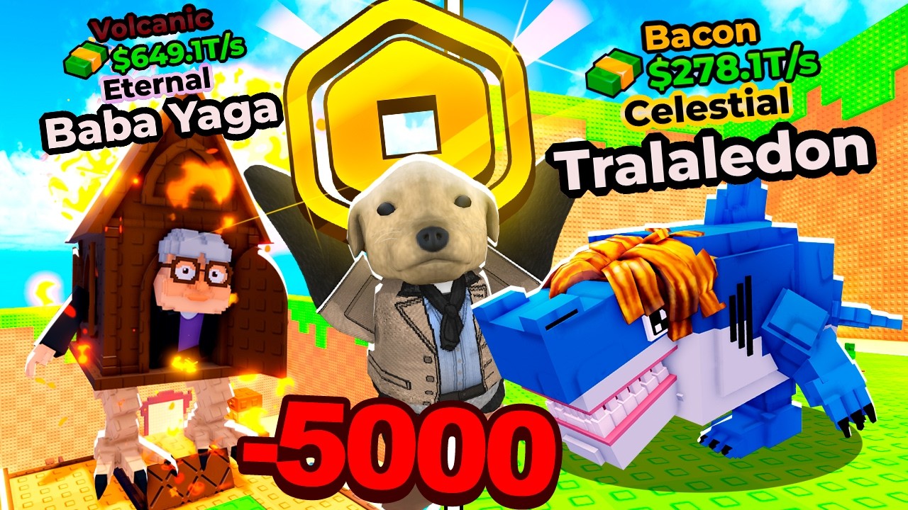 BUYING BRAINROTS WITH 20,000 ROBUX ON Kick a Lucky Block