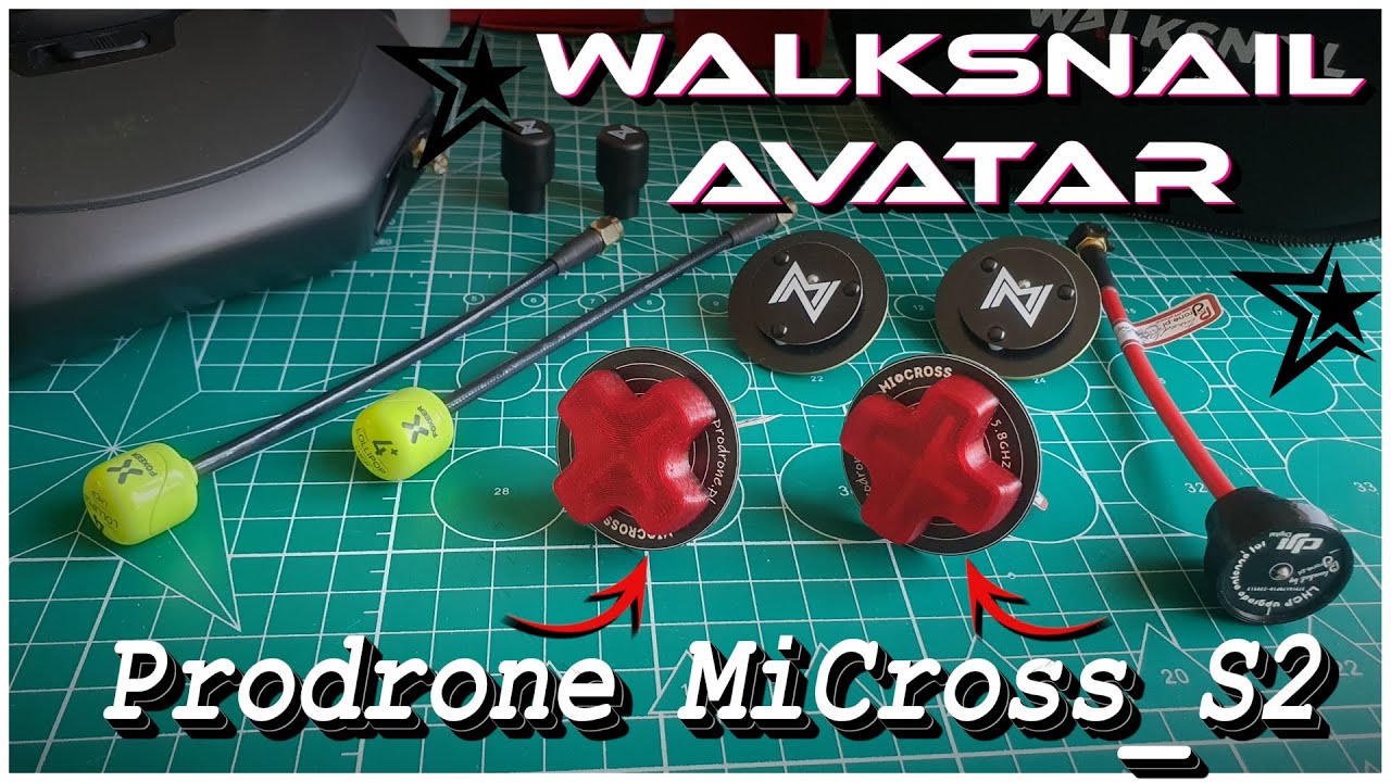 Anteny Prodrone MiCross & #Walksnail Avatar - TEST ANTEN RĘCZNIE ROBIONYCH.