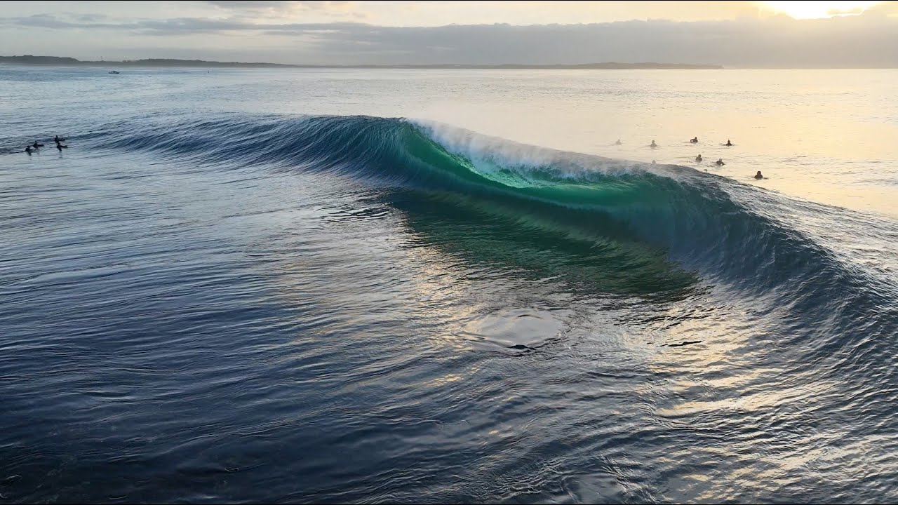 PERFECT Slabs At Shark Island // Shaun Peterson Drone // #bodyboarding #surfing