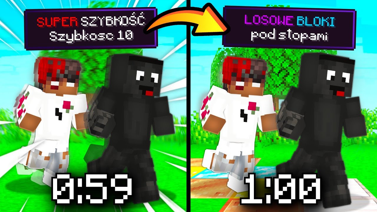 MINECRAFT, ale ROZGRYWKA ZMIENIA SIĘ CO MINUTĘ...