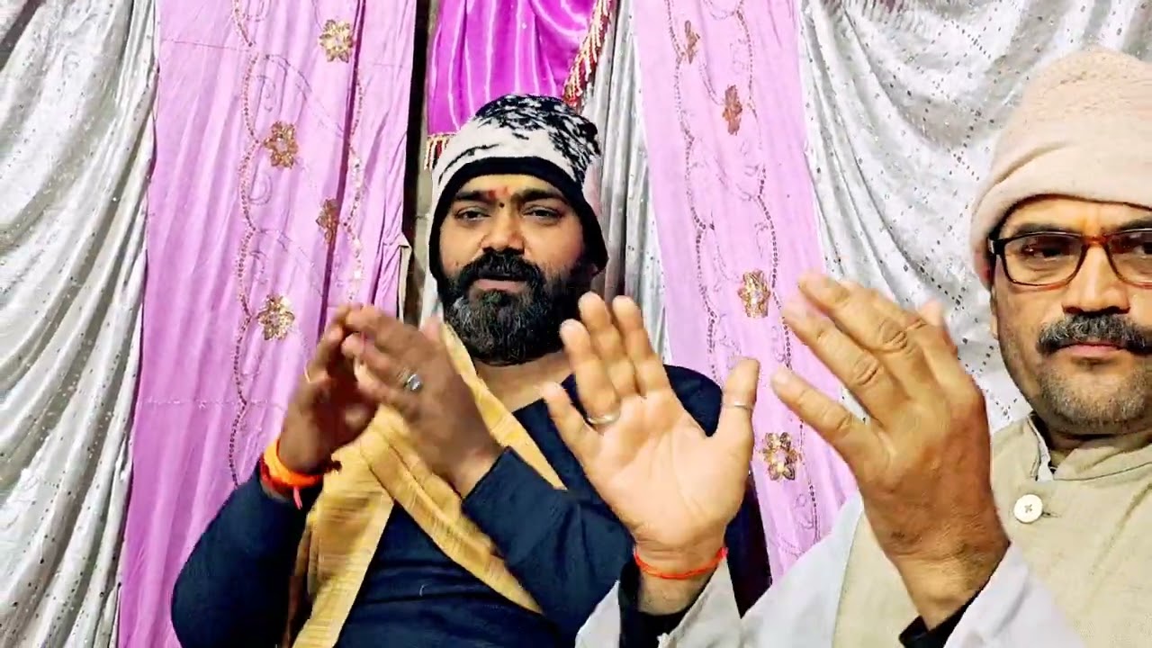 Day- छठवा दिवस मे पूजन का दर्शन करे, बहादुरगंज बाजार मे पुलिस चौकी के पास चल रहा अनुष्ठान का दृश्य
