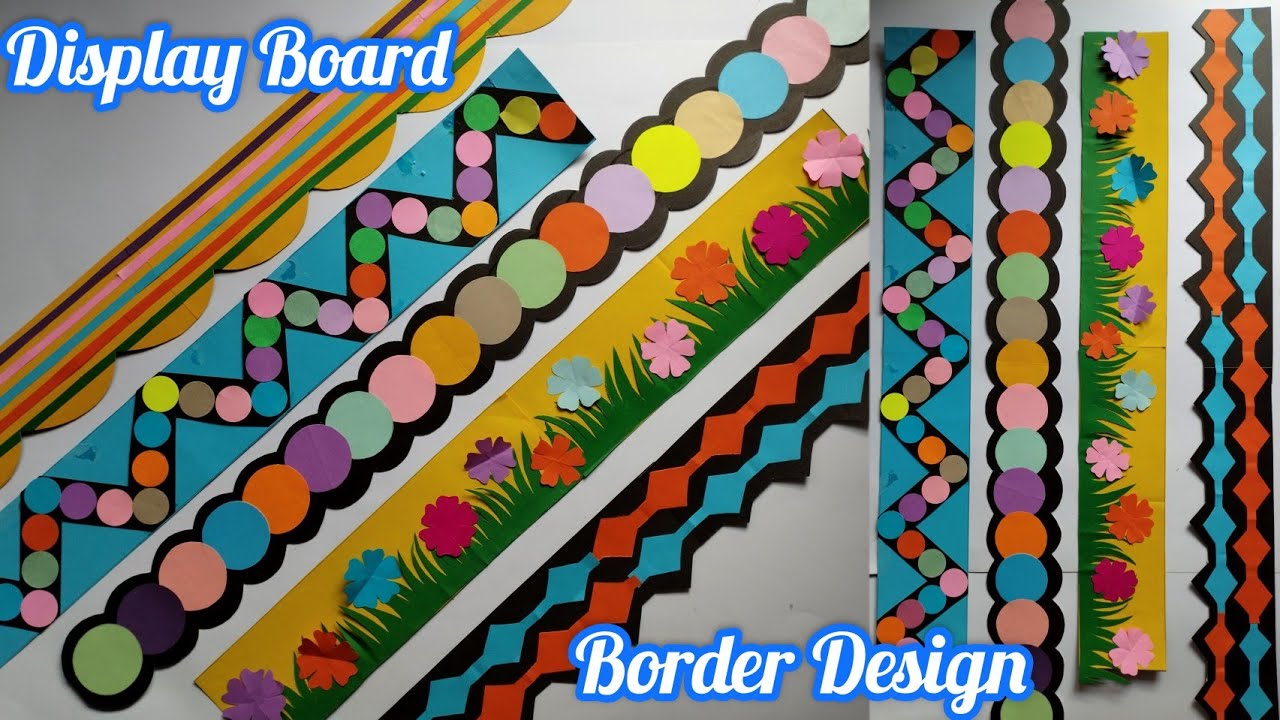 Display Board Border Design | Decoration Ideas For School Ep 53 @maheesdecor