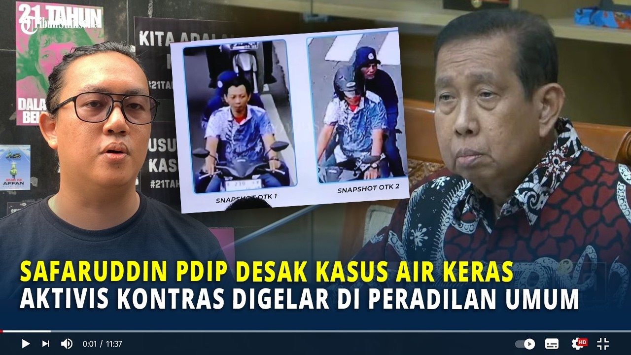 Safaruddin PDIP Desak Kasus Air Keras Andrie Yunus Disidangkan di Peradilan Umum