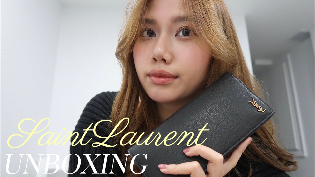 Saint Laurent Wallet Unboxing With Me 🤍