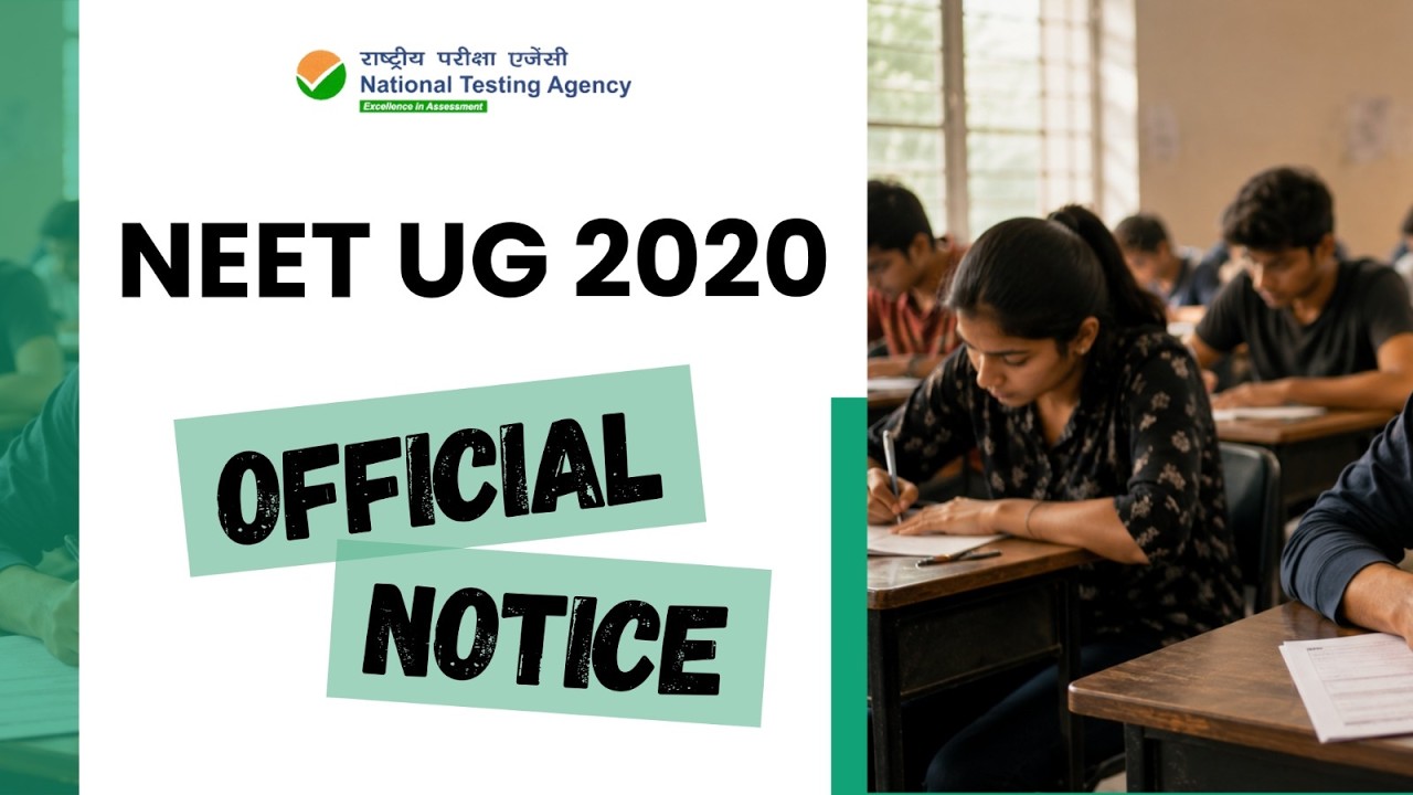 NEET (UG) May 2020 Postponed Due to COVID-19 | Public Notice | National Testing Agency