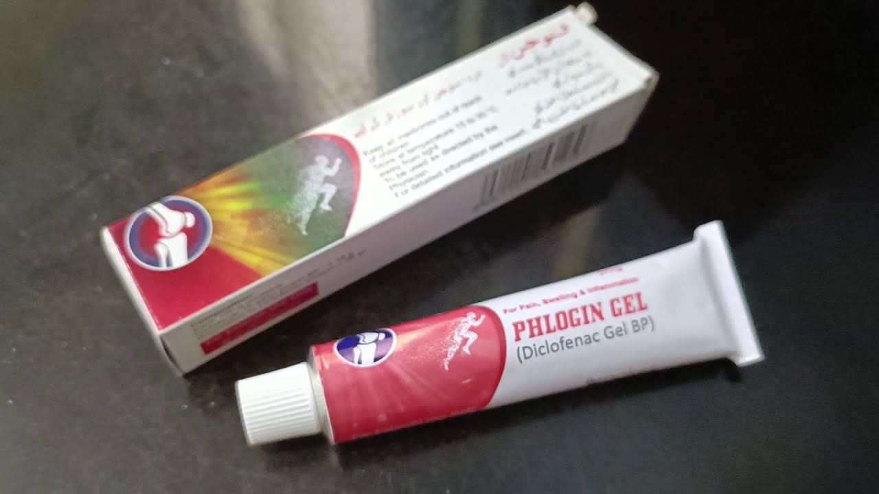 Phlogin Gel 20 Gm Diclofenac Sodium Pain killer external Use Available in Pakistan