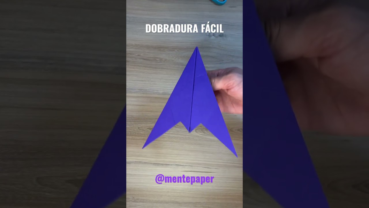 Avi&atilde;o de papel f&aacute;cil de fazer