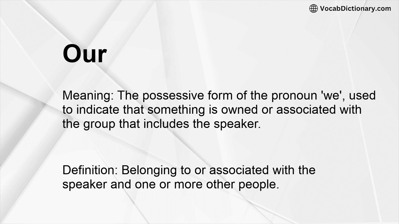 Our Meaning