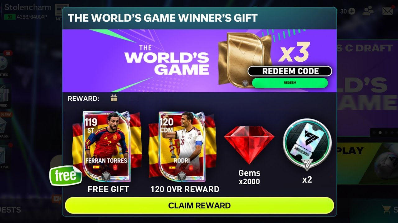НЕ ПРОПУСТИ!! 3 ПРОМОКОДА + ЗАХОДИ СЕЙЧАС ЗА БЕСПЛАТНЫЙ ПОДАРОК ИСПАНИИ В FC MOBILE 26!