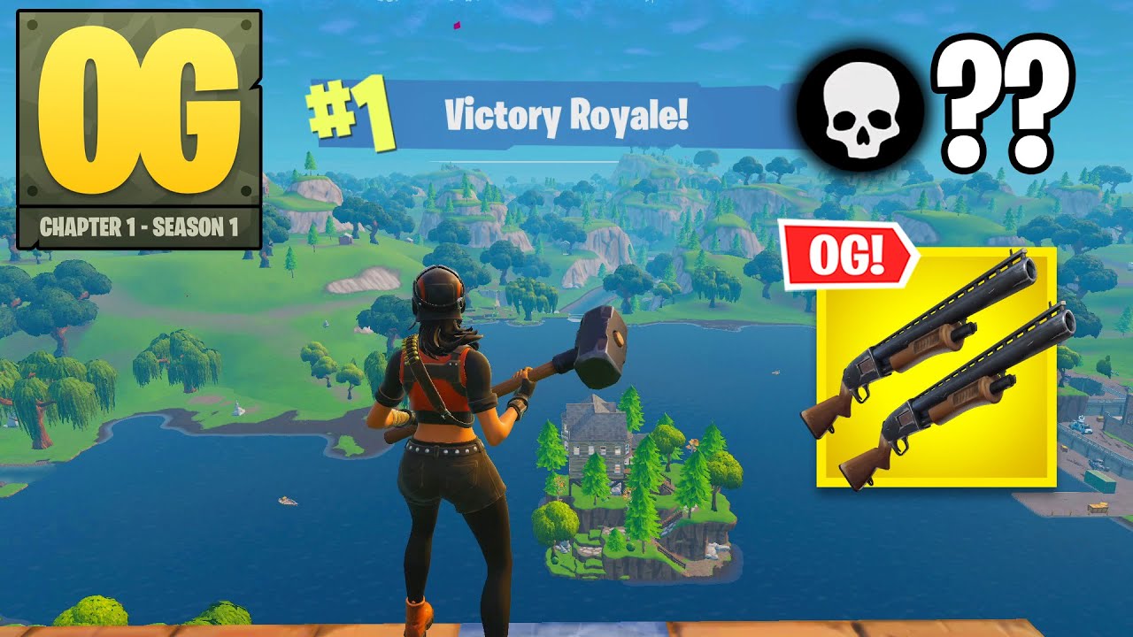 Fortnite OG | High Kill Solo Win DOUBLE PUMP Gameplay (Fortnite Chapter 1 Season 1)