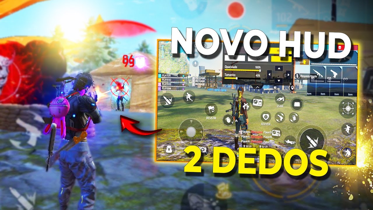 Passei 7 Dias TESTANDO um HUD 2 Dedos no Free Fire e me Surpreendi com os Resultados