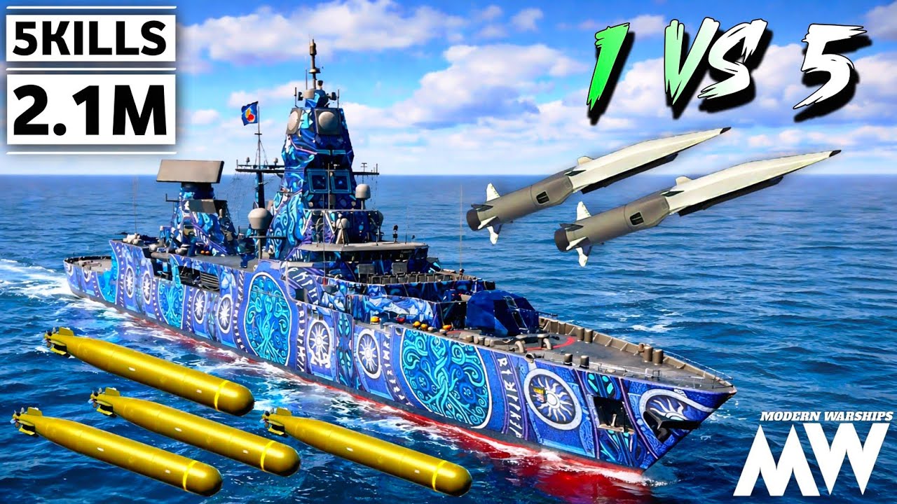 FGS F124 with 2x Zircon & 4x DTCN L5 🔥 This Build is UNSTOPPABLE! Modern Warships
