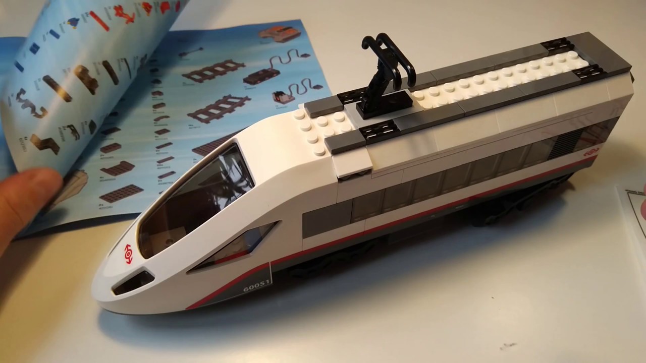 #5 Lego 60051 - Superszybki pociąg pasażerski - Speedbuild Lego Train (white train)