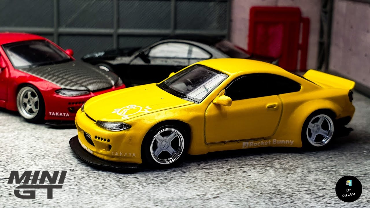 Nissan Silvia S15 Rocket Bunny Bronze Yellow by Mini GT | UNBOXING and REVIEW