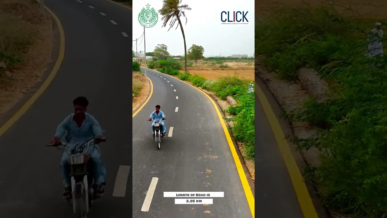 Karachi Road Inauguration 2025 🚧 | Gadap Town New Road | CLICK Project&nbsp;#shorts
