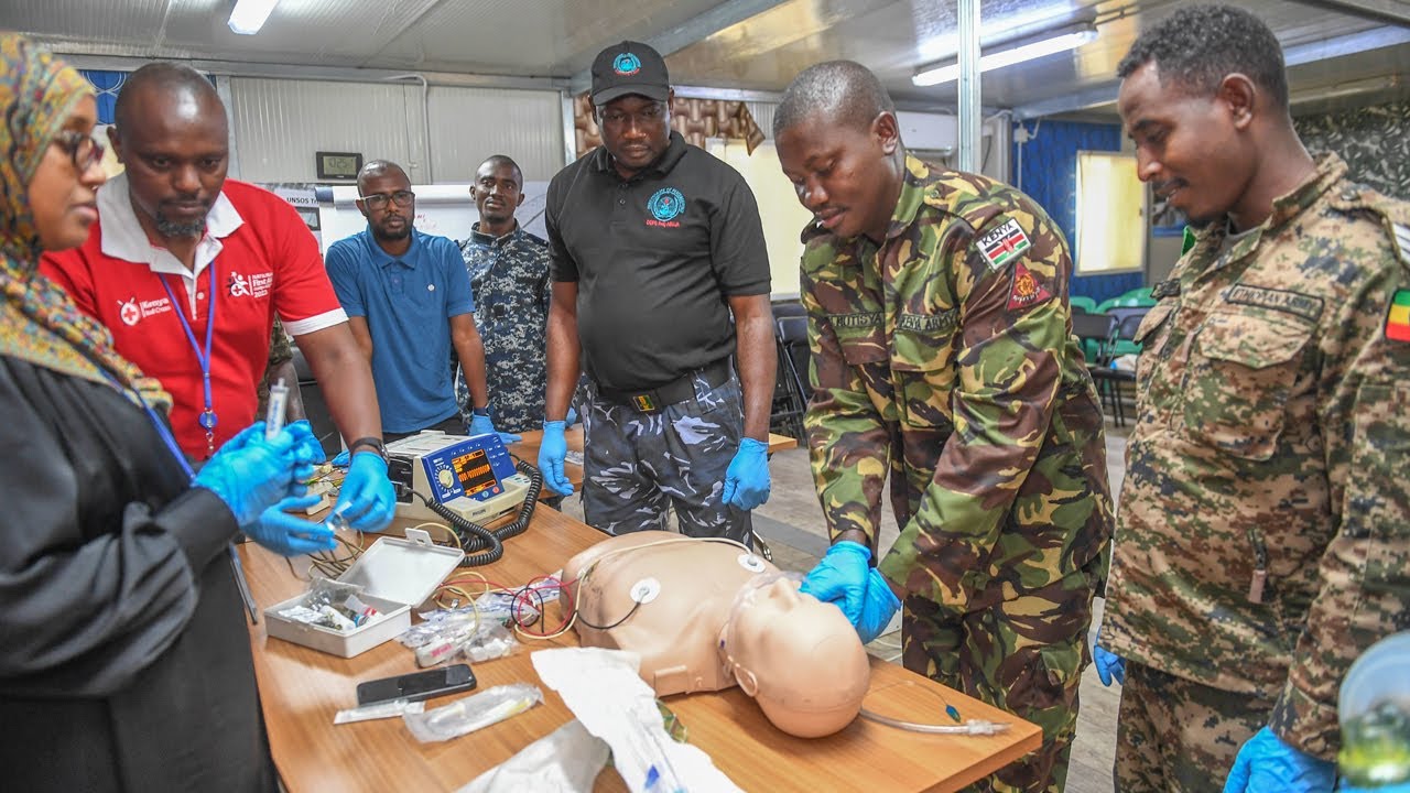 UNSOS trains ATMIS & SSF medical personnel in trauma life support