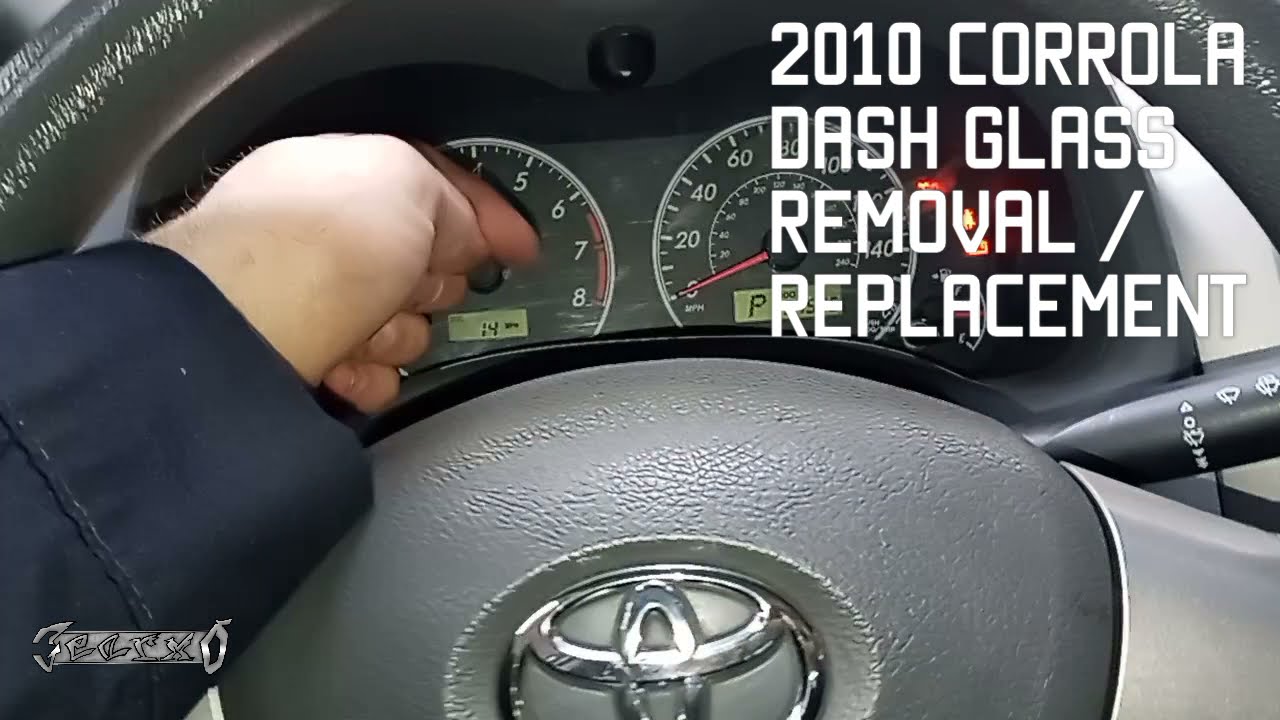 2010 COROLLA INSTRUMENT CLUSTER GLASS REMOVAL & REPLACEMENT