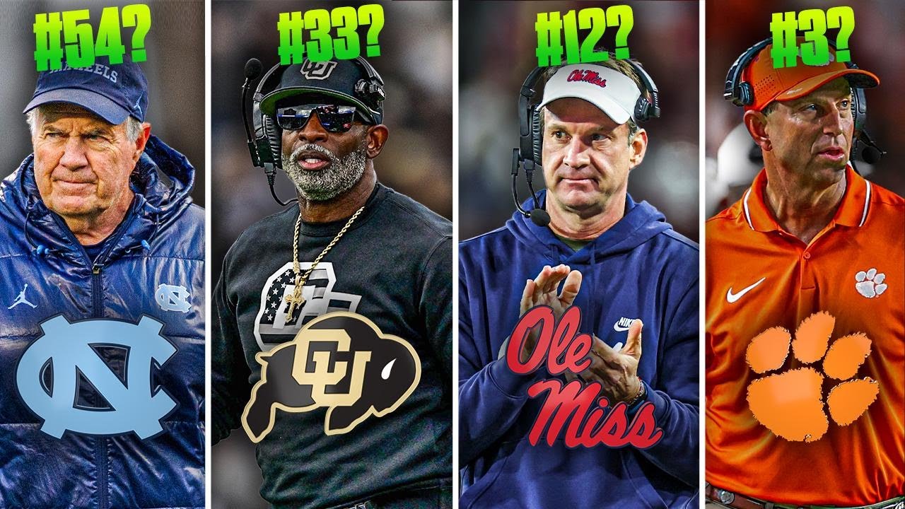 Ranking the TOP 25 coaches in college football in 2025 | Who's the No. 1 coach in the country?