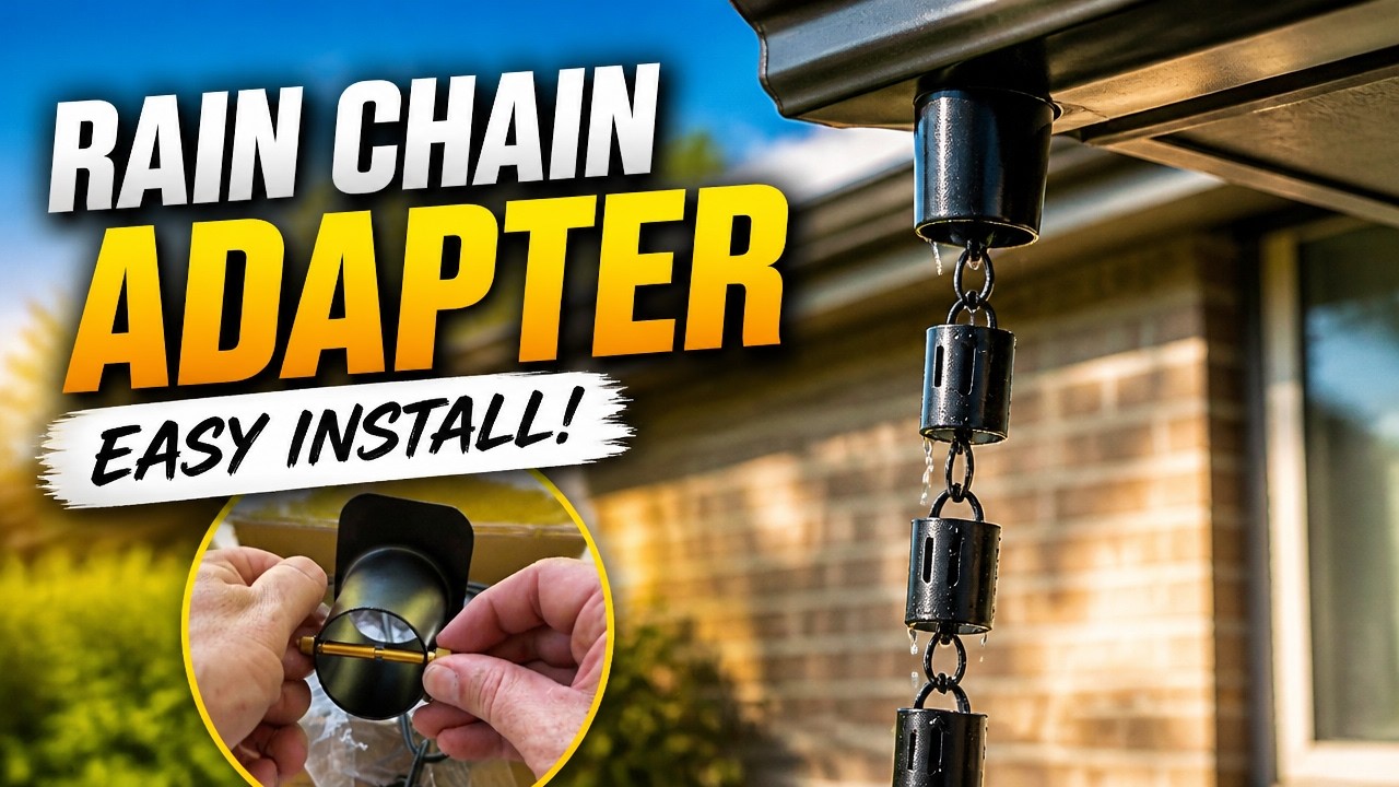 Rain Chain Adapter: Monarch Rain Chains 20042 Adapter Install & Review!