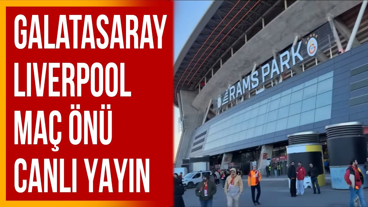 Liverpool Maç Öncesi Stadyum Önü Canlı Yayın