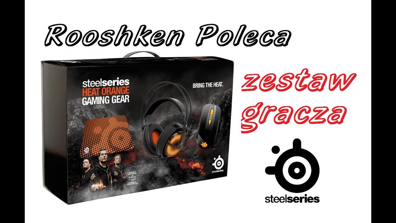 Rooshken Poleca: Zestaw Gracza Steelseries Heat Orange