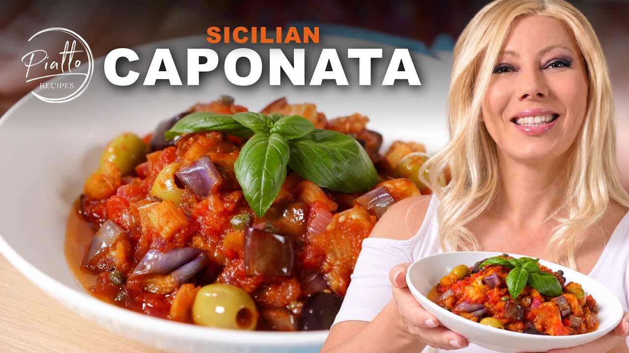 Italian CAPONATA Recipe 🍅 From Sicily’s Famous Appetizer to Pasta